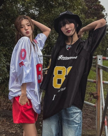88 Sporty Metal Jersey Short Sleeve T-shirt